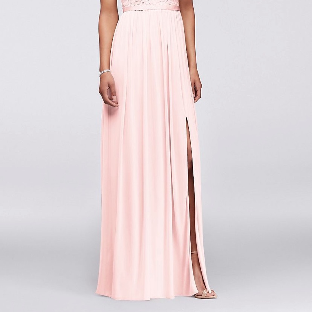 David’s Bridal Petal Bridesmaid dress long - Picture 2 of 5